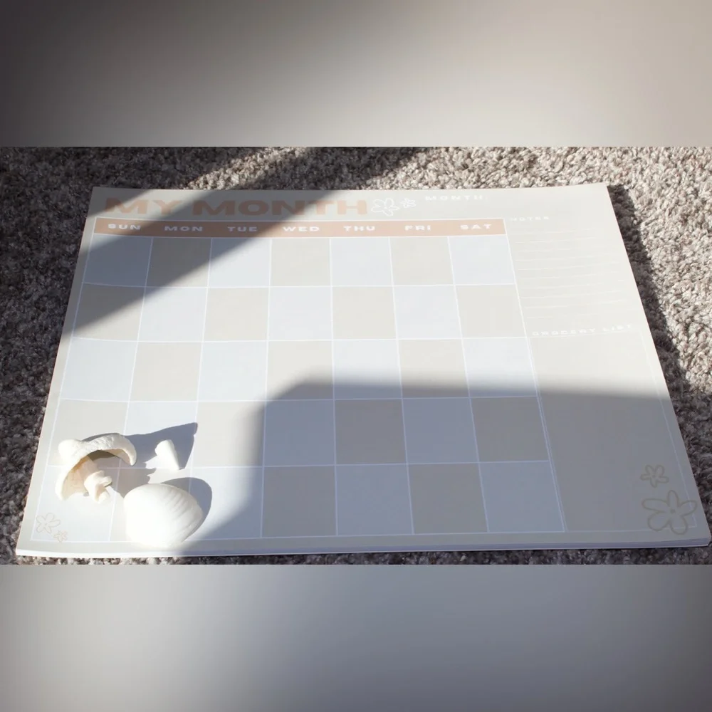 Fridge calendar size 14x12 comes with magnets